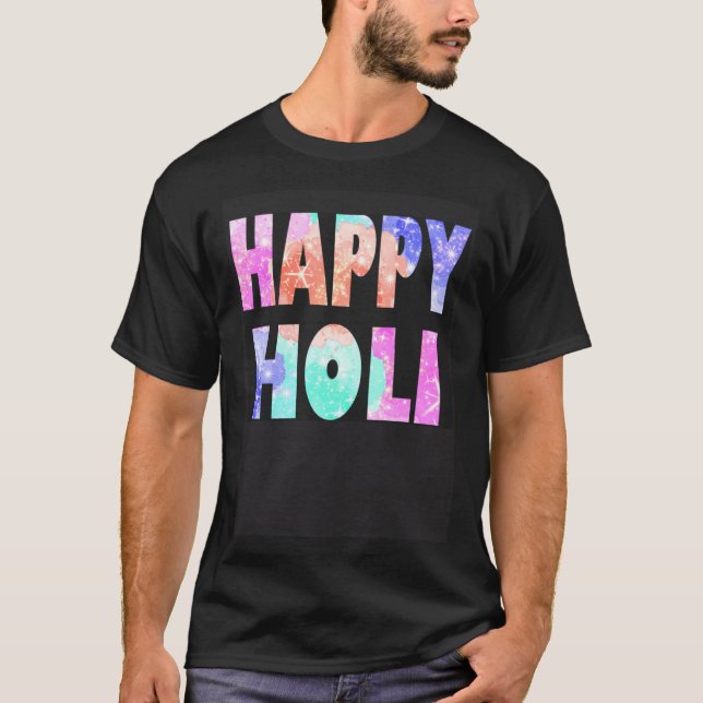 Camiseta Happy Holi Festival Outfit for Women Kids Men Fami (Frente)