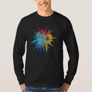 Camiseta Happy Holi Rang Barse Primavera Festival India Hin