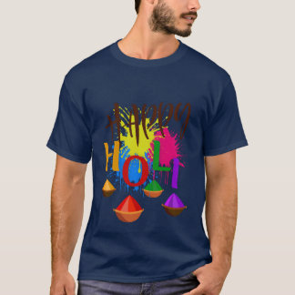 Camiseta Happy Holi T-Shirt | Colorful Holi Festival Tee