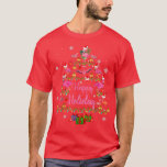 Camiseta Happy Holiday Funny Flamingos Christmas Tree Light<br><div class="desc">Happy Holiday Funny Flamingos Christmas Tree Lights Xmas  .</div>