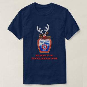 Camiseta Happy Holidays Reindeer West Lake Fire Department
