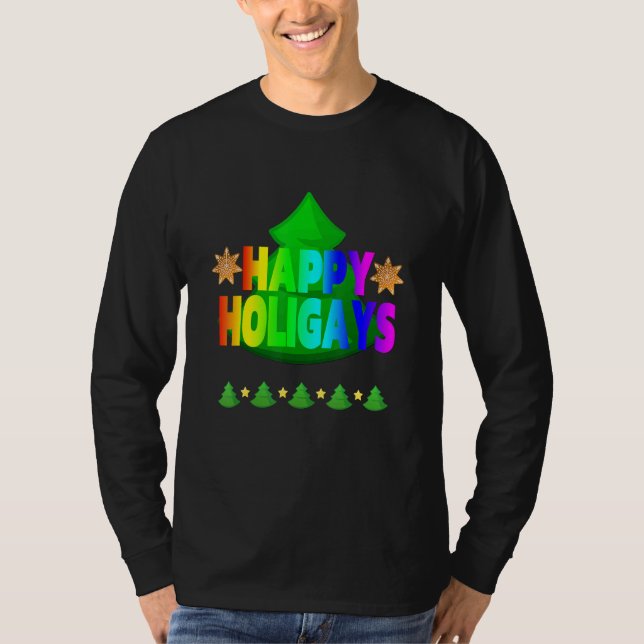 Camiseta Happy Holigay Balls Gay Natal Lgbt Gay (Frente)