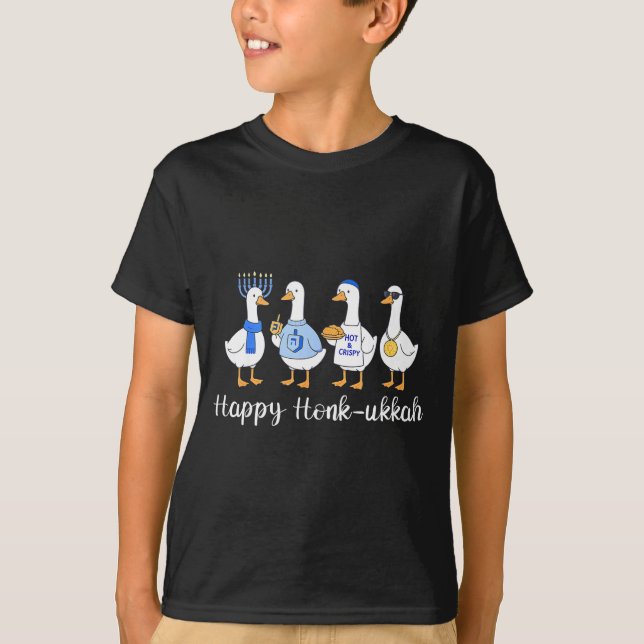 Camiseta Happy Honkukkah Hanukkah Funny Chanukah Jewish Fes (Frente)