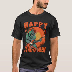 Camiseta Happy Howl-O-Ween - Lobisomem assustador - Hallowe