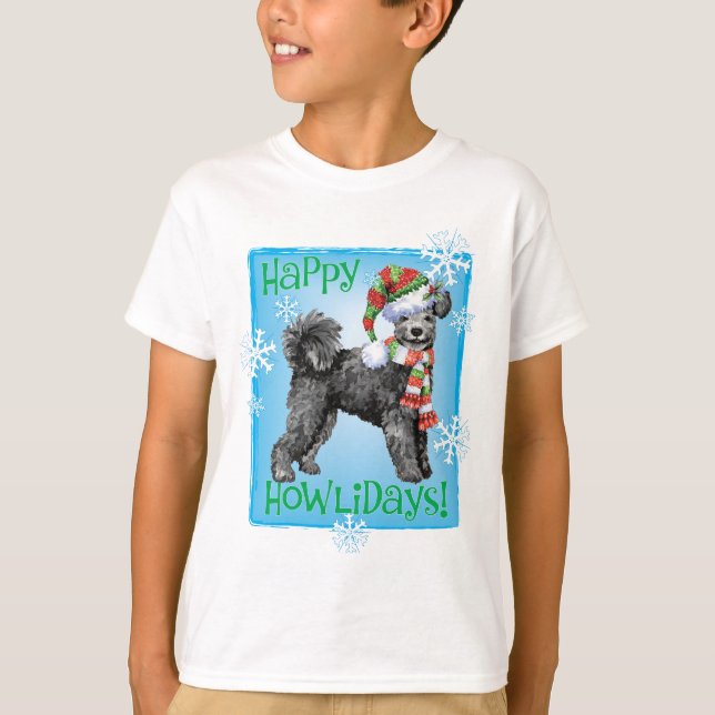 Camiseta Happy Howliday Pumi (Frente)