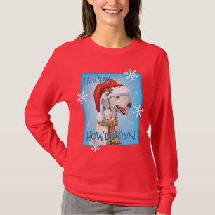 Camiseta Happy Howlidays Bedlington Terrier T-Shirt
