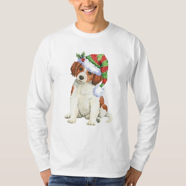 Camiseta Happy Howlidays Kooikerhondje (Frente)