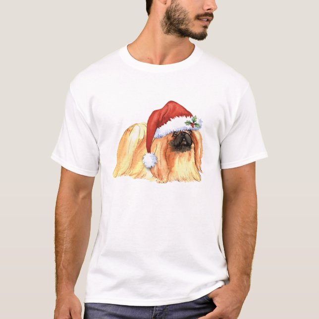 Camiseta Happy Howlidays Pekingese (Frente)
