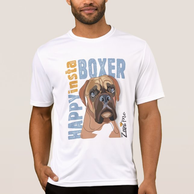 Camiseta Happy Insta Boxer - Zani Mo Dog (Frente)