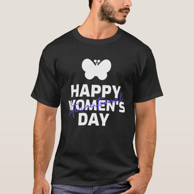 Camiseta Happy International Women's Day Embrace Equity But (Frente)