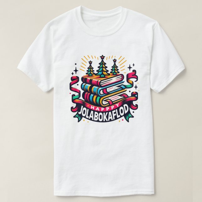 Camiseta Happy Jolabokaflod (Frente do Design)