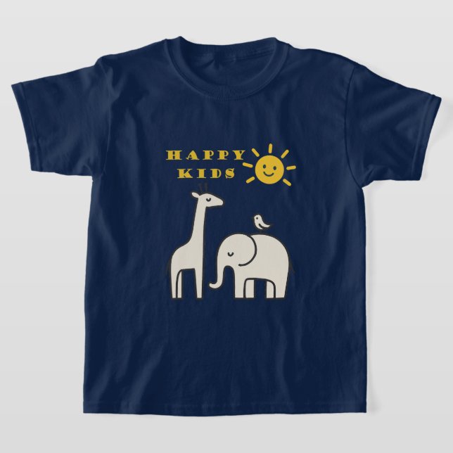 Camiseta happy kids T shirt (Postura )