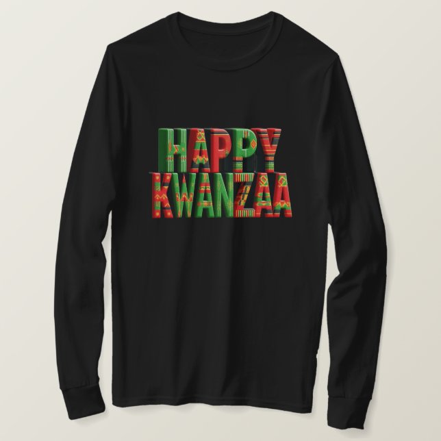 Camiseta Happy Kwanzaa (Frente do Design)