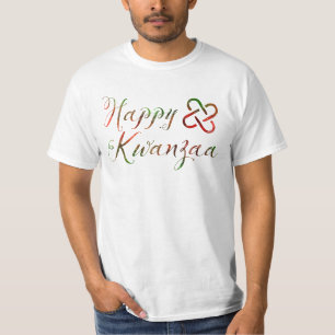 Camiseta Happy Kwanzaa Bokeh Umoja