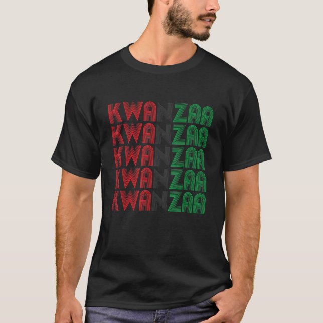 Camiseta Happy Kwanzaa Cool Black Culture Africa Celebratio (Frente)