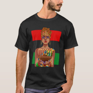 Camiseta Happy Kwanzaa Kinara vandles African American Holi