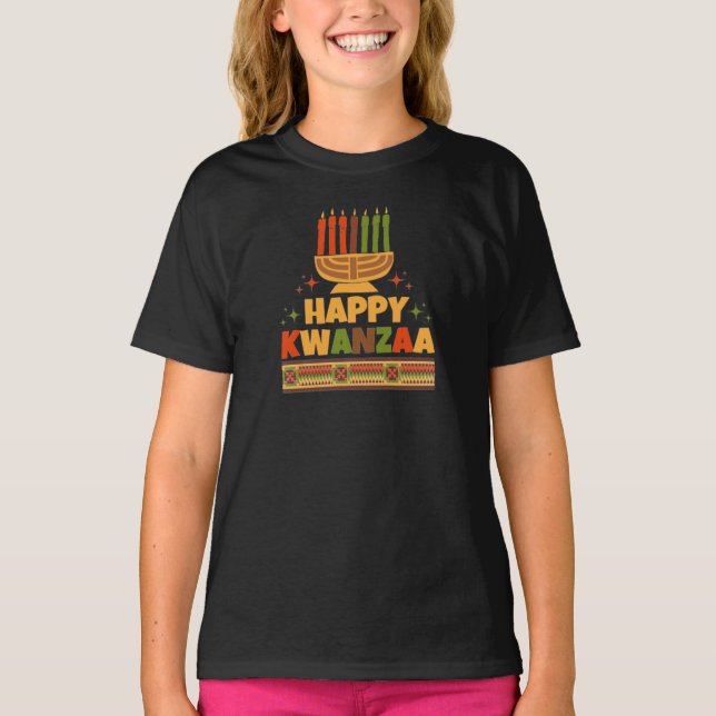 Camiseta Happy Kwanzaa T-Shirt (Frente)