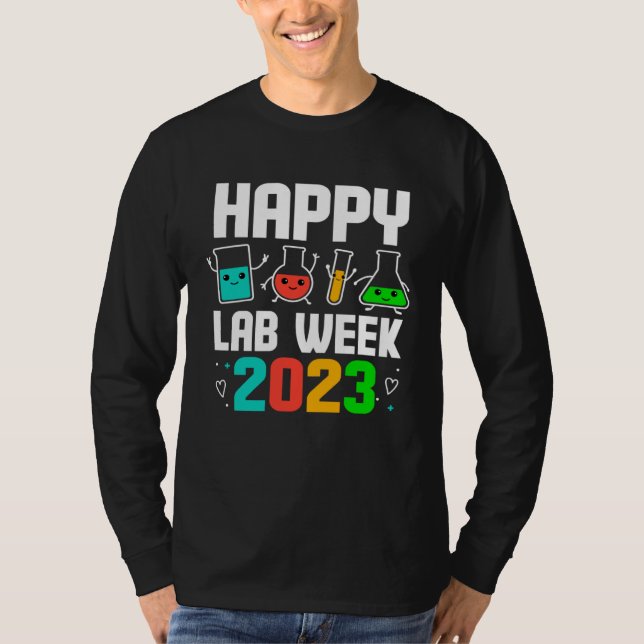 Camiseta Happy Lab Week 2023 Medical Laboratory Scientist T (Frente)