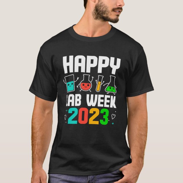Camiseta Happy Lab Week 2023 Medical Laboratory Scientist T (Frente)