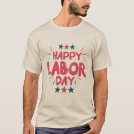 Camiseta Happy Labor Day Patriotic Stars
