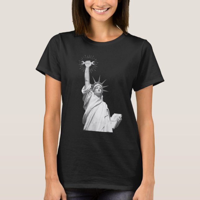 Camiseta Happy Labor Day Shirt Statue of Liberty Labor Day  (Frente)