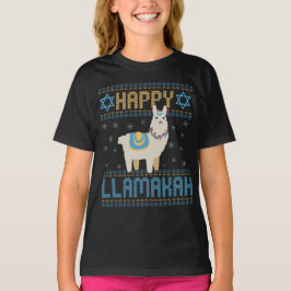 Camiseta Happy Lamakah Funny Judeu Hanukkah Lama Gift