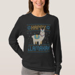 Camiseta Happy Lamakah Funny Judeu Hanukkah Lama Gift<br><div class="desc">chanukah, Lamakah, hanukkah, dreidel, jedesejo, feio, suéter, lama, natal, tricotado</div>