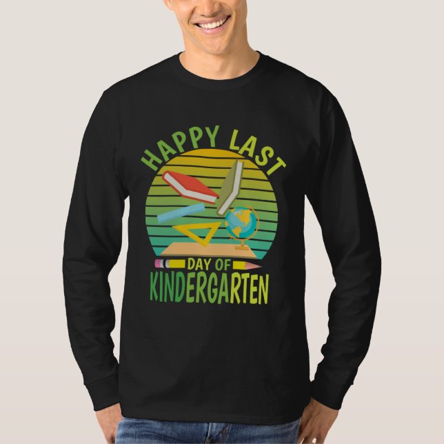 Camiseta Happy Last Day Of Kindergarten 2023  Teachers Stud (Frente)