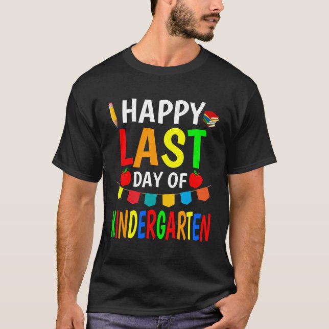 Camiseta Happy Last Day Of Kindergarten 2023  Teachers Stud (Frente)