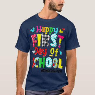 Camiseta Happy Last Day Of School Kindergarten Back To Scho