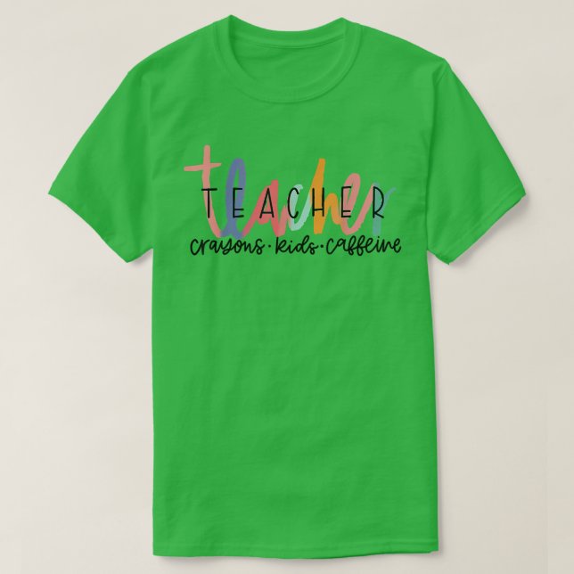 Camiseta Happy Last Day of School - Teachers Crayons Kids C (Frente do Design)