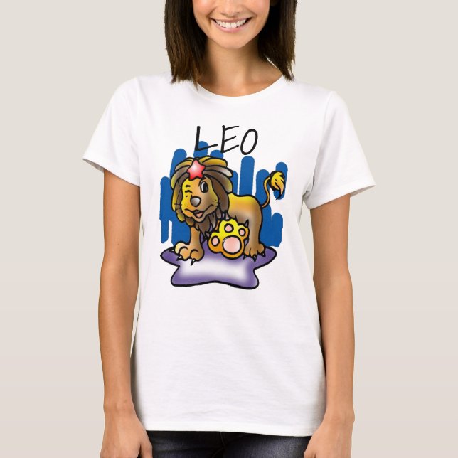 Camiseta Happy Leo Lion com Star (Frente)
