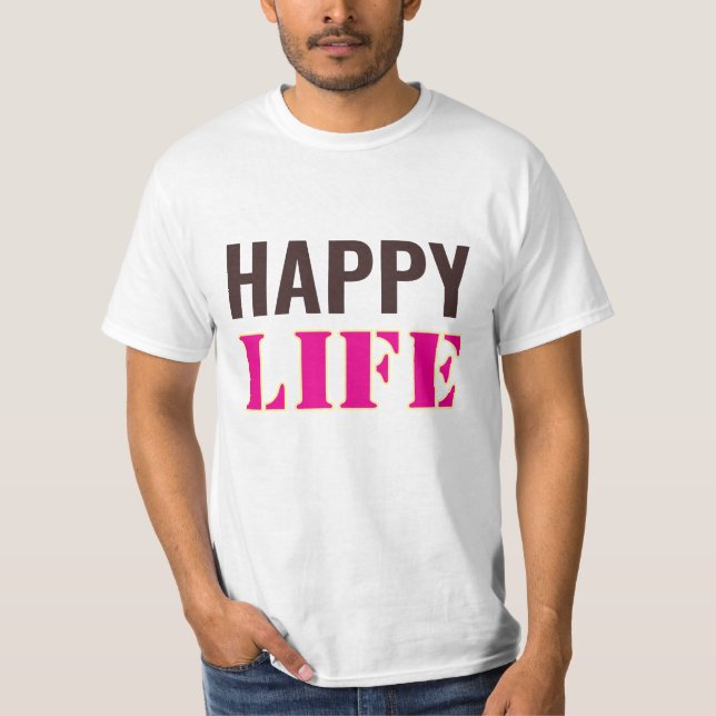 Camiseta Happy life t-shirt  (Frente)