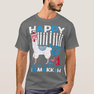 Camiseta Happy Llamakkah Hanukkah Llama Chanukah Alpaca Wom