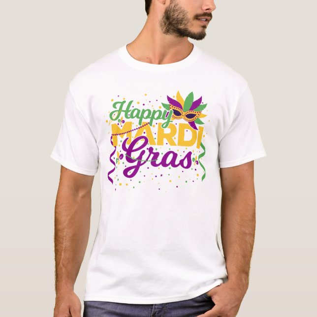 Camiseta Happy Mardi Gras (Frente)