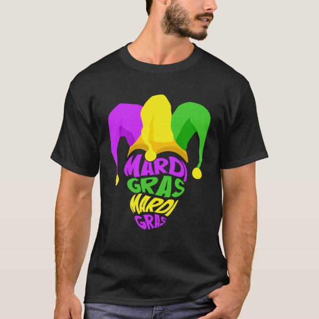 Camiseta Happy Mardi Gras Day Party Hat Women (Frente)