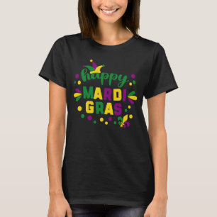 Camiseta Happy Mardi Gras Nola Mardi Gras
