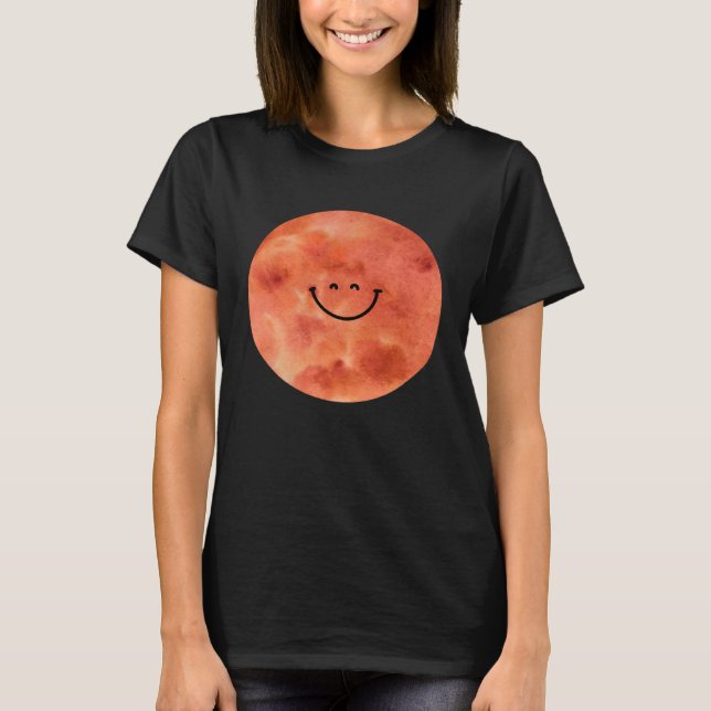 Camiseta Happy Mars Planet  Cute  Astronomy (Frente)