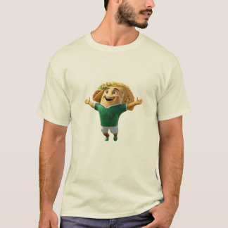 Camiseta Happy Mexico Taco Soccer Mascot Celebration World