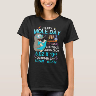 Camiseta Happy Mole Day October 23rd Chemistry  Saying Holi