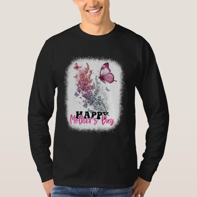 Camiseta Happy Mother s Day 2023 Mothers Day Butterfly Mom  (Frente)