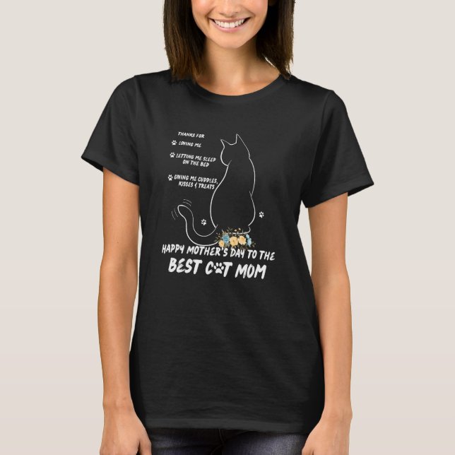Camiseta Happy Mother s Day Cat Mom (Frente)