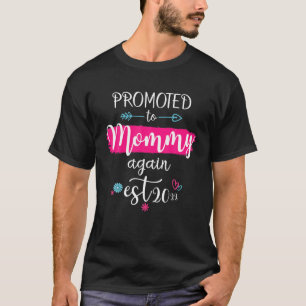 Camiseta Happy Mother's Day 2022 Promoted To Mommy Again 20
