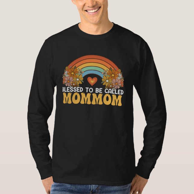 Camiseta Happy Mothers Day Blessed To Be Called Mommom Rain (Frente)