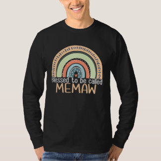 Camiseta Happy Mothers Day Women Blessed To Be Called Memaw