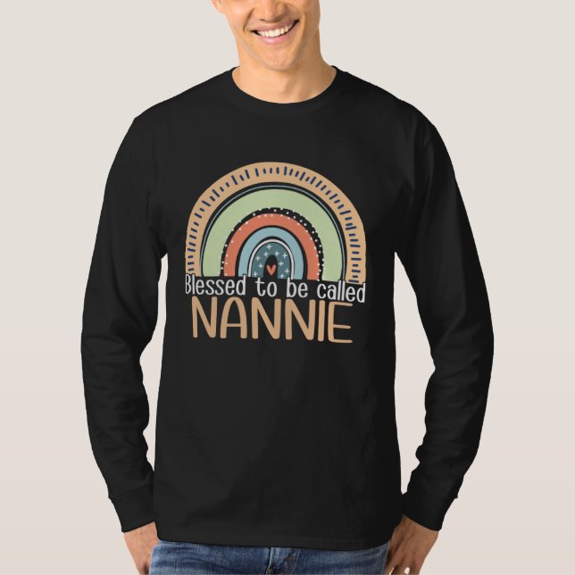 Camiseta Happy Mothers Day Women Blessed To Be Called Nanni (Frente)
