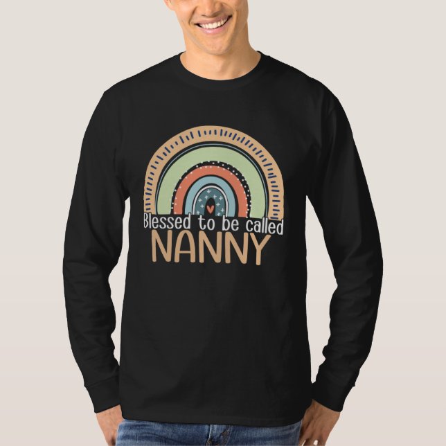 Camiseta Happy Mothers Day Women Blessed To Be Called Nanny (Frente)