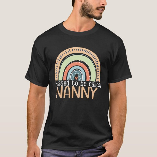 Camiseta Happy Mothers Day Women Blessed To Be Called Nanny (Frente)