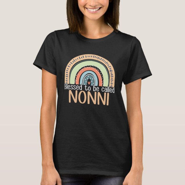 Camiseta Happy Mothers Day Women Blessed To Be Called Nonni (Frente)
