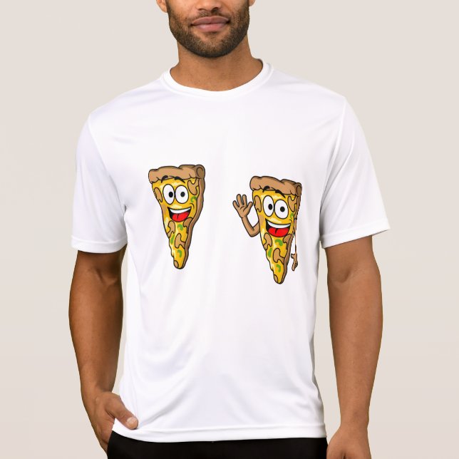 Camiseta Happy Mushroom Pizza Slices (Frente)